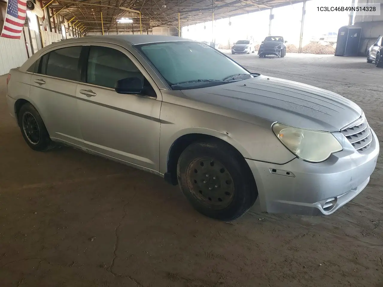 2009 Chrysler Sebring Lx VIN: 1C3LC46B49N514328 Lot: 51800116