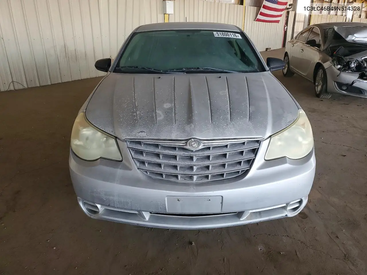 2009 Chrysler Sebring Lx VIN: 1C3LC46B49N514328 Lot: 51800116
