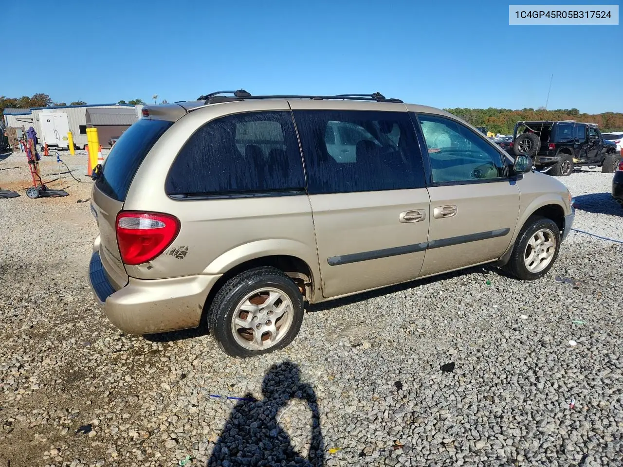 1C4GP45R05B317524 2005 Chrysler Town & Country