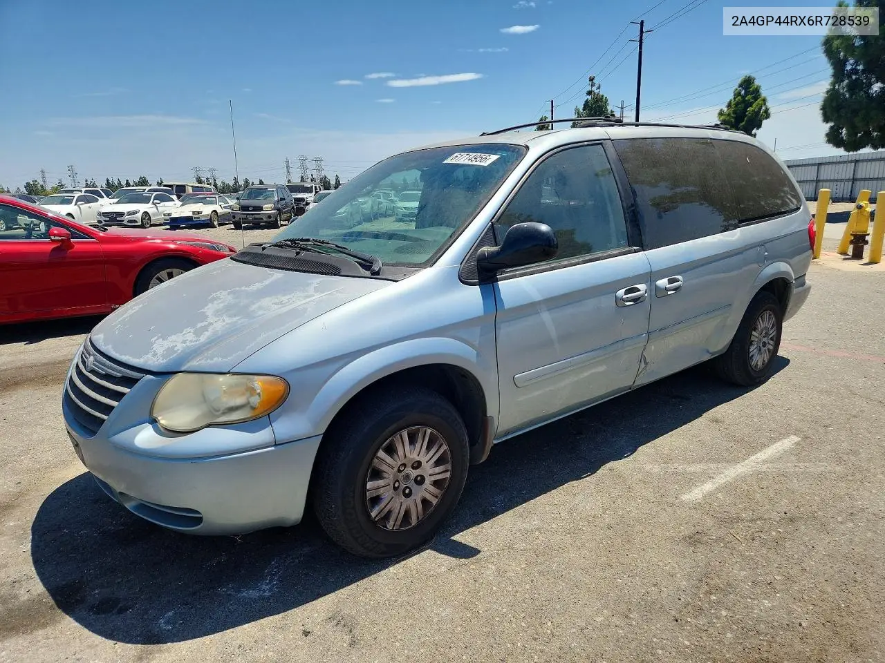 2006 Chrysler Town & Country Lx VIN: 2A4GP44RX6R728539 Lot: 61714956