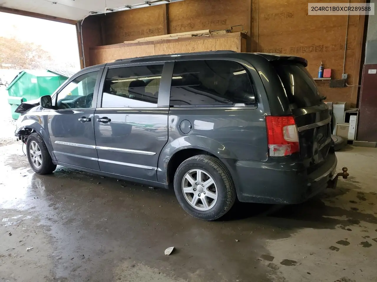 2C4RC1BGXCR289588 2012 Chrysler Town & Country Touring