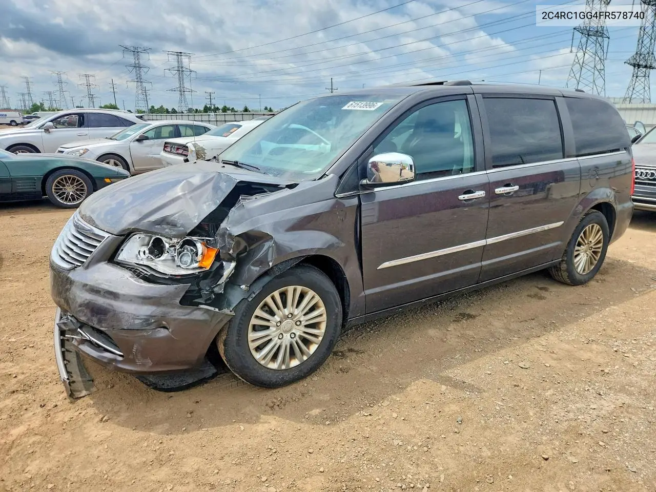 2015 Chrysler Town & Country Limited Platinum VIN: 2C4RC1GG4FR578740 Lot: 61513996