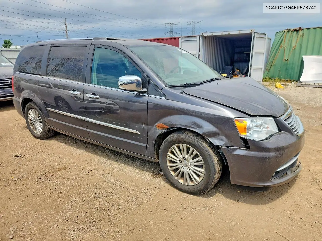 2015 Chrysler Town & Country Limited Platinum VIN: 2C4RC1GG4FR578740 Lot: 61513996