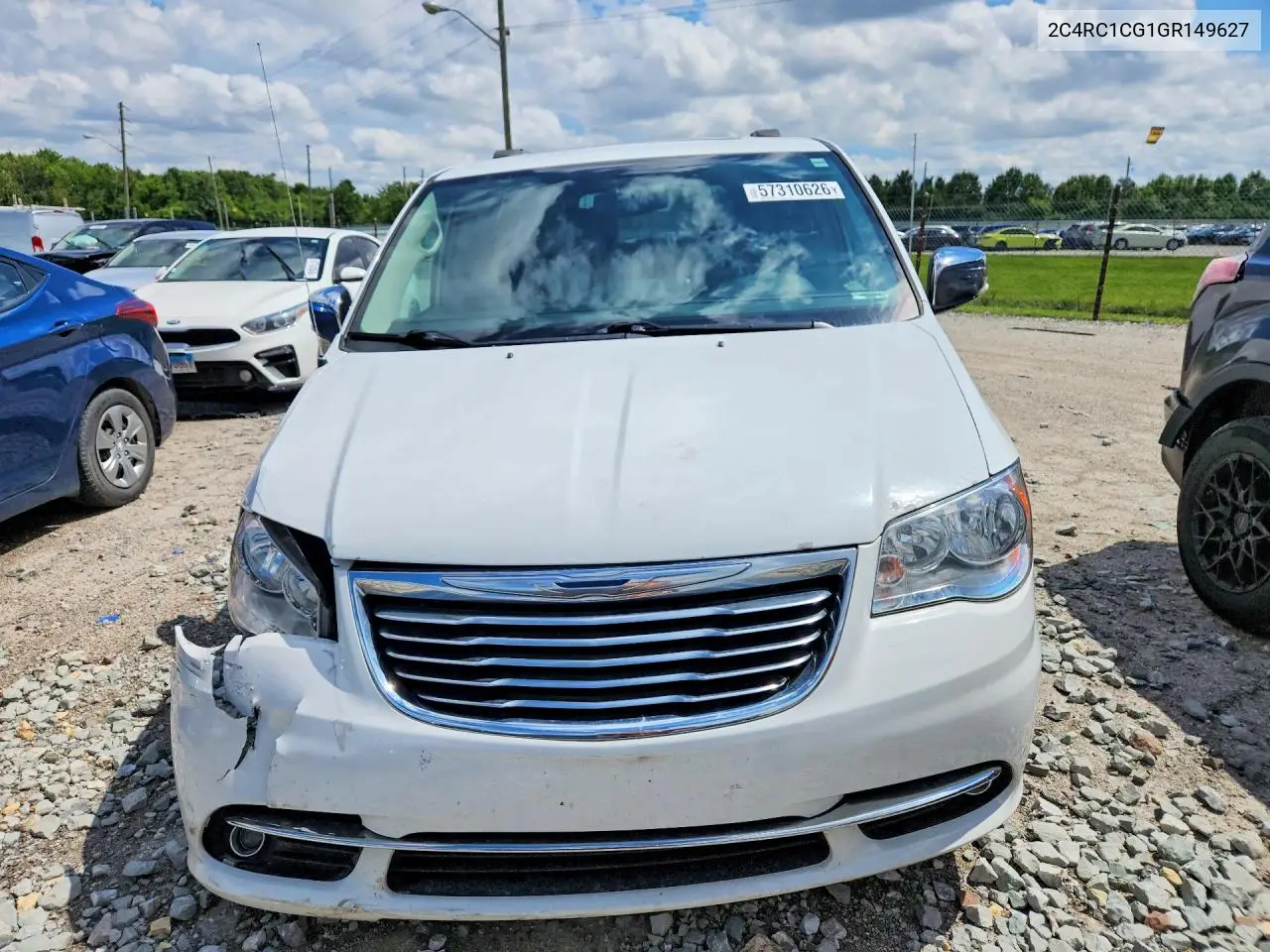 2016 Chrysler Town Cntry VIN: 2C4RC1CG1GR149627 Lot: 57310626