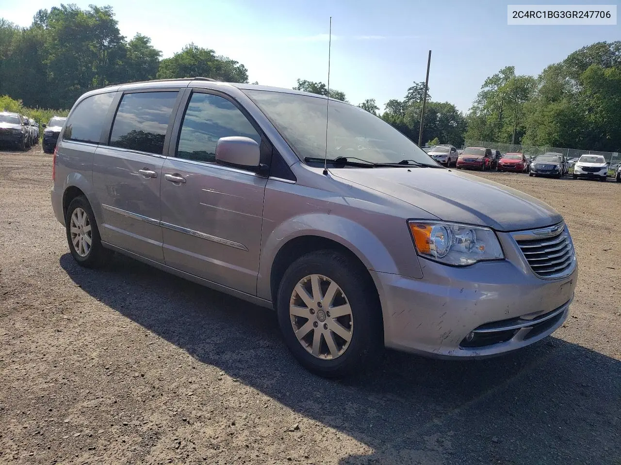 2016 Chrysler Town & Country Touring VIN: 2C4RC1BG3GR247706 Lot: 60460846