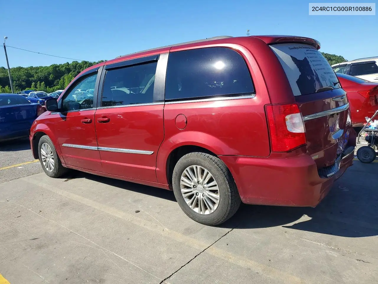 2016 Chrysler Town & Country Touring L VIN: 2C4RC1CG0GR100886 Lot: 60866386