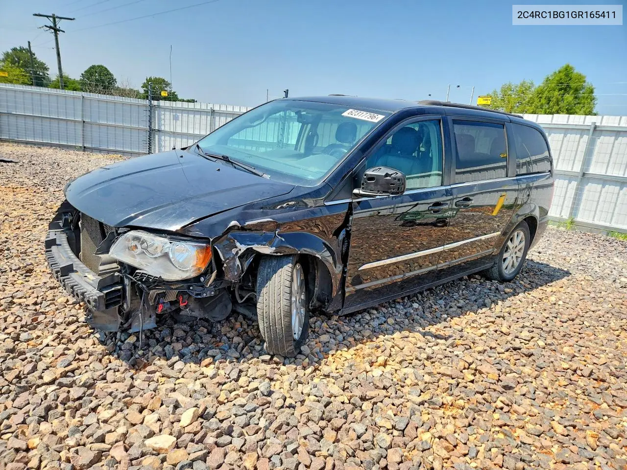 2016 Chrysler Town & Country Touring VIN: 2C4RC1BG1GR165411 Lot: 62317796