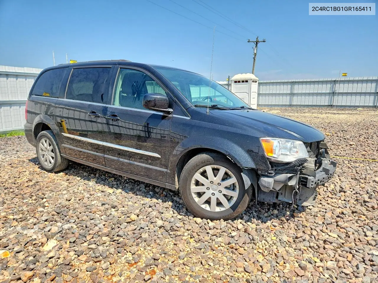 2016 Chrysler Town & Country Touring VIN: 2C4RC1BG1GR165411 Lot: 62317796