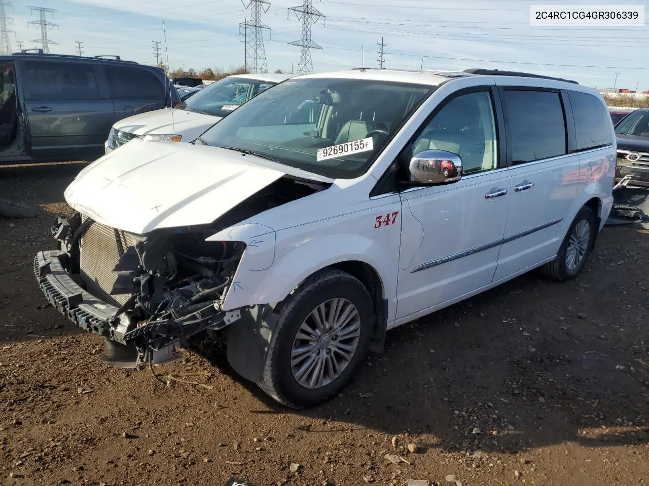 2C4RC1CG4GR306339 2016 Chrysler Town & Country Touring L