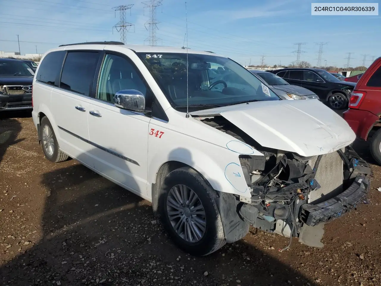 2C4RC1CG4GR306339 2016 Chrysler Town & Country Touring L