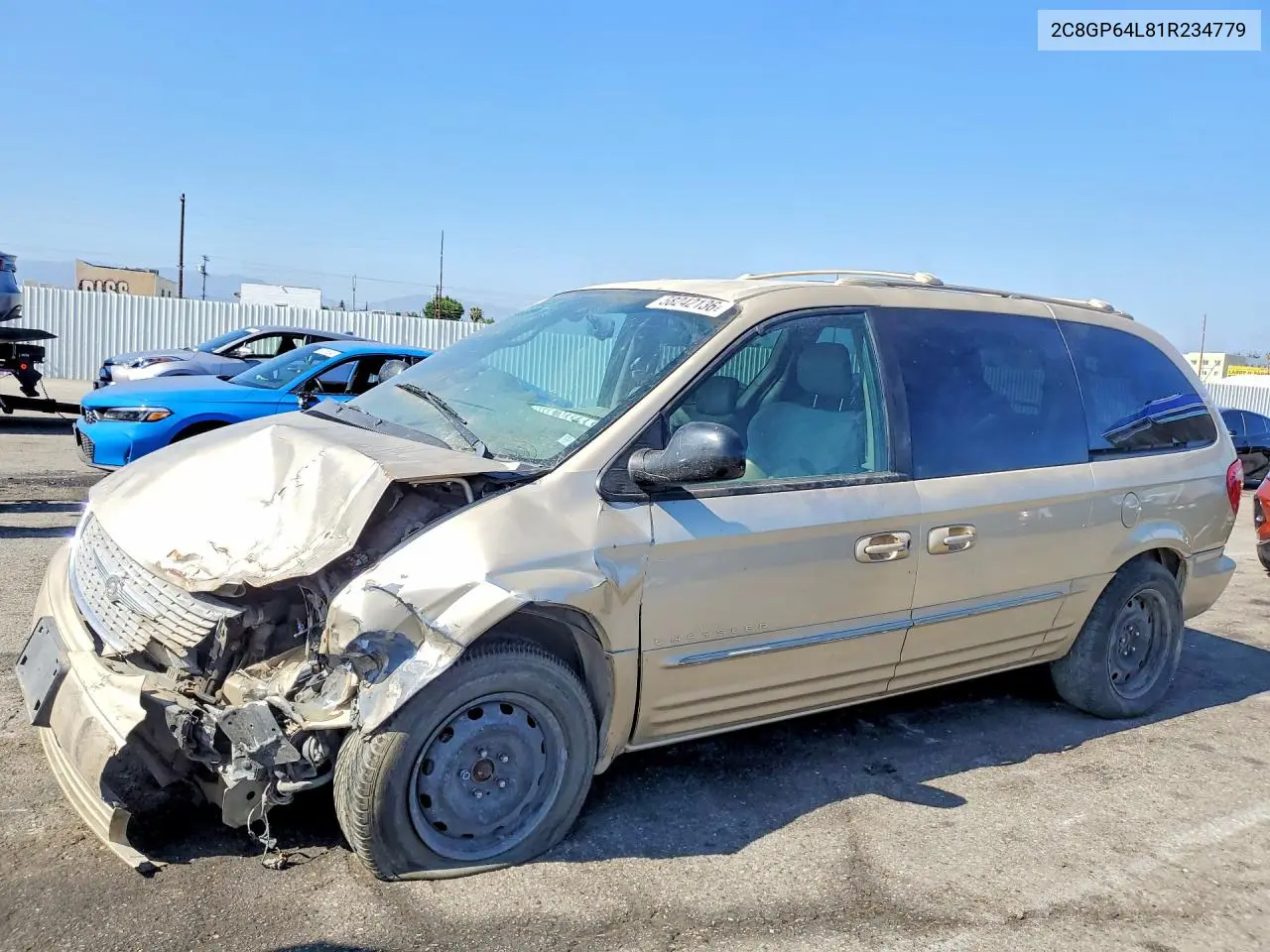 2001 Chrysler Town & Country Limited VIN: 2C8GP64L81R234779 Lot: 58242136