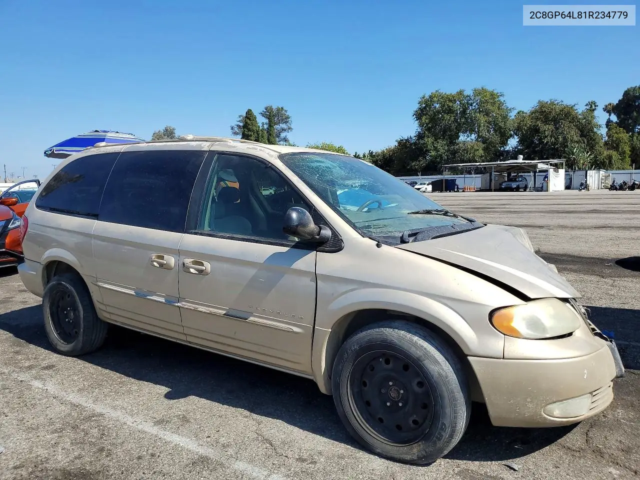 2001 Chrysler Town & Country Limited VIN: 2C8GP64L81R234779 Lot: 58242136