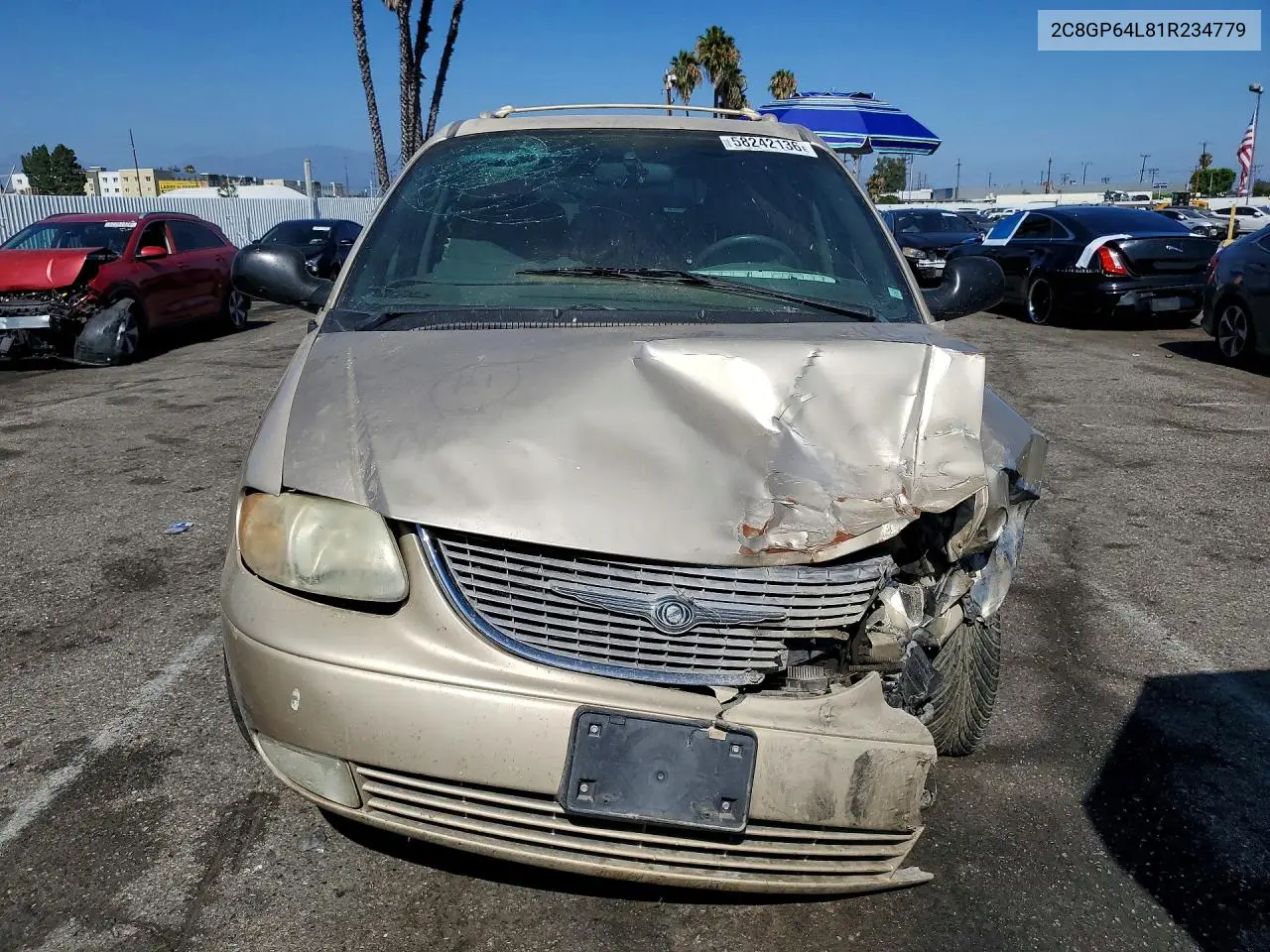 2001 Chrysler Town & Country Limited VIN: 2C8GP64L81R234779 Lot: 58242136