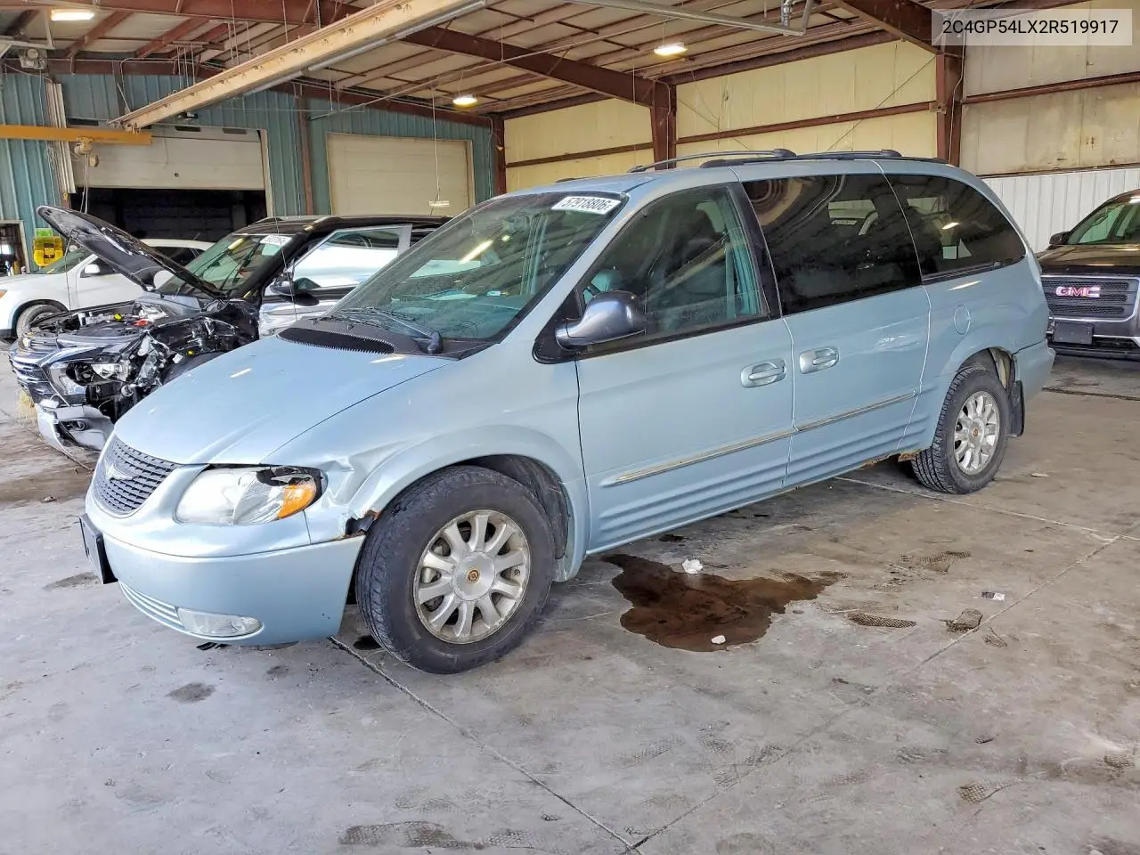 2002 Chrysler Town & Country Lxi VIN: 2C4GP54LX2R519917 Lot: 57918806