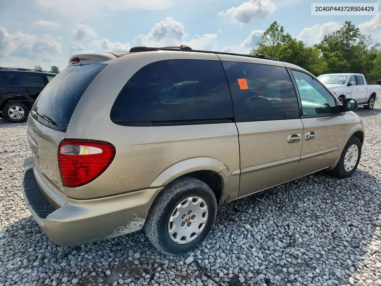 2002 Chrysler Town & Country Lx VIN: 2C4GP44372R504429 Lot: 59916156