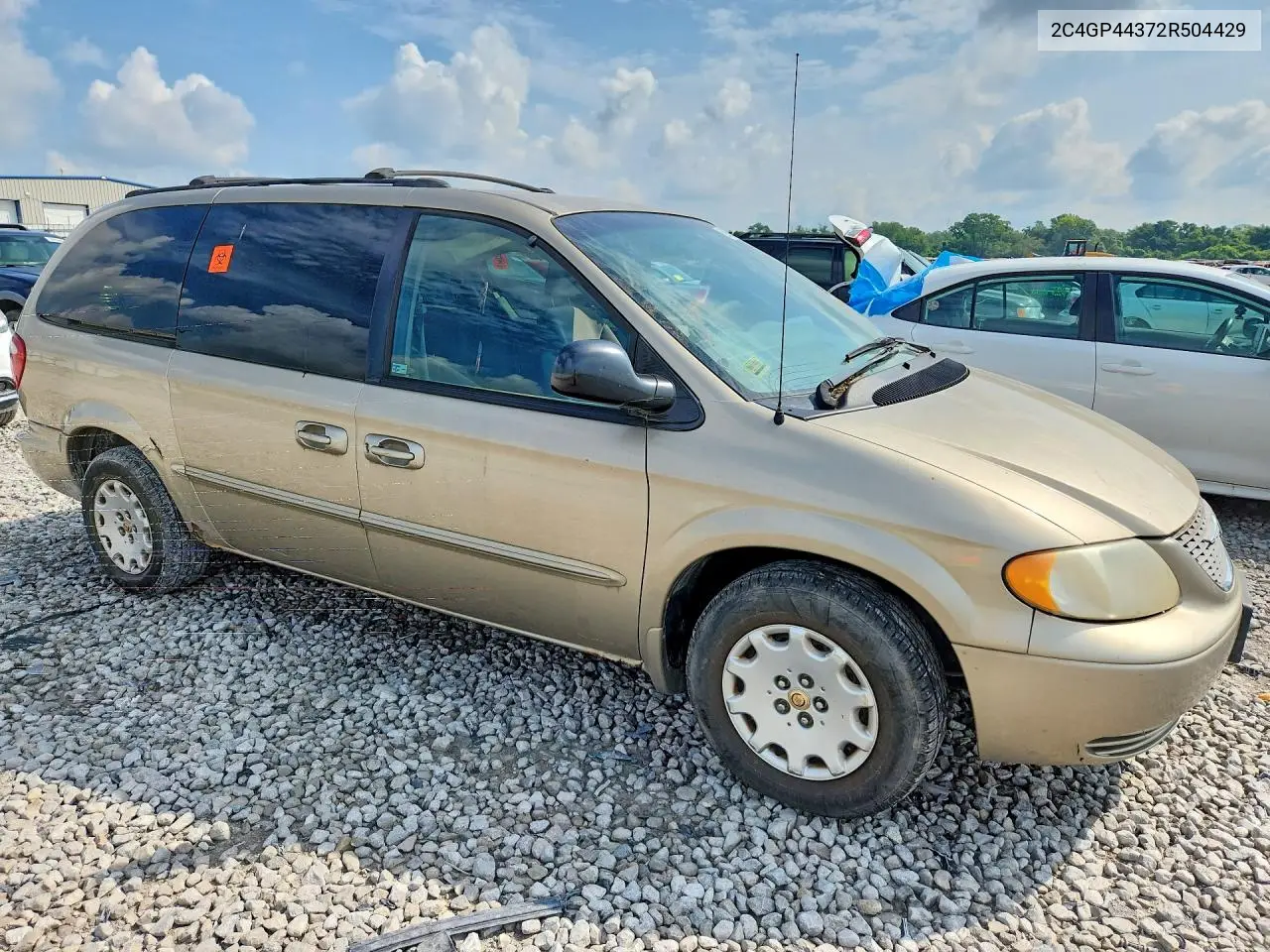 2002 Chrysler Town & Country Lx VIN: 2C4GP44372R504429 Lot: 59916156