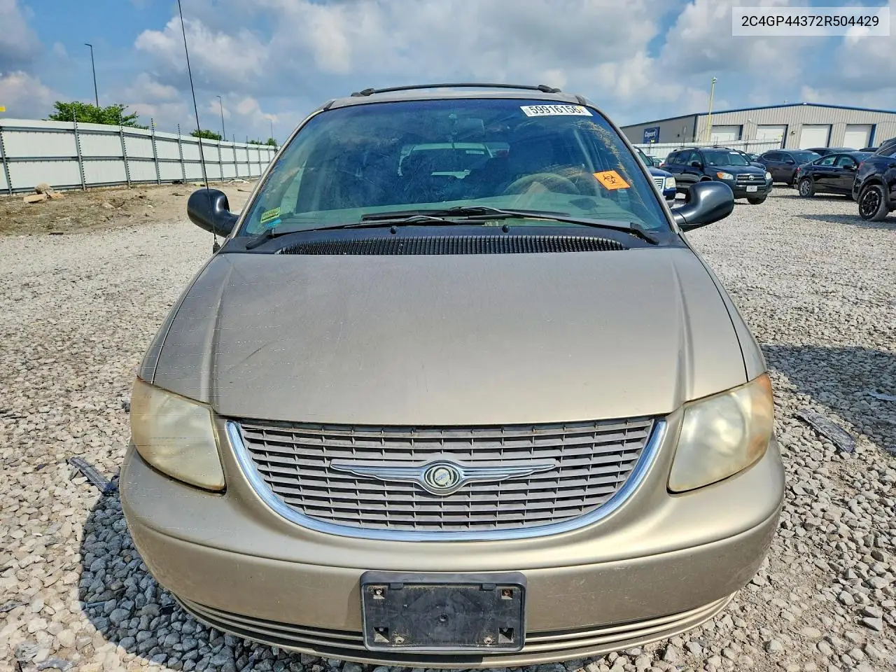 2002 Chrysler Town & Country Lx VIN: 2C4GP44372R504429 Lot: 59916156