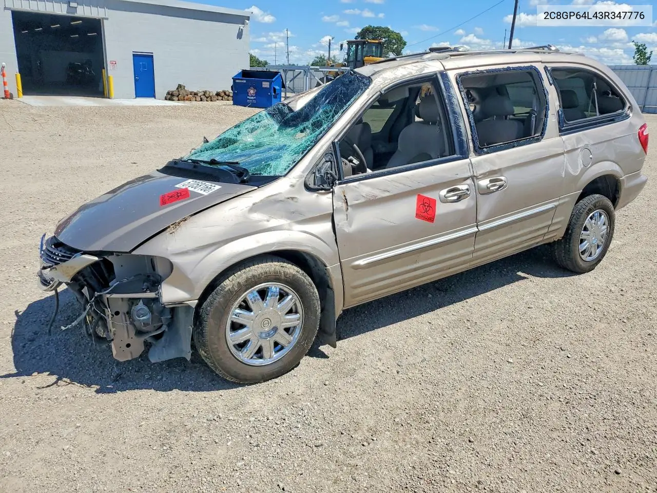 2003 Chrysler Town & Country Limited VIN: 2C8GP64L43R347776 Lot: 57058166