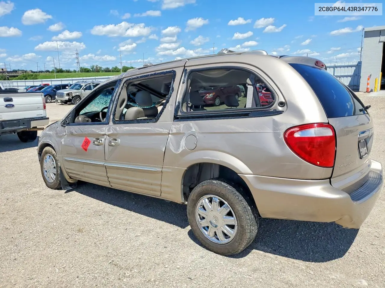 2003 Chrysler Town & Country Limited VIN: 2C8GP64L43R347776 Lot: 57058166
