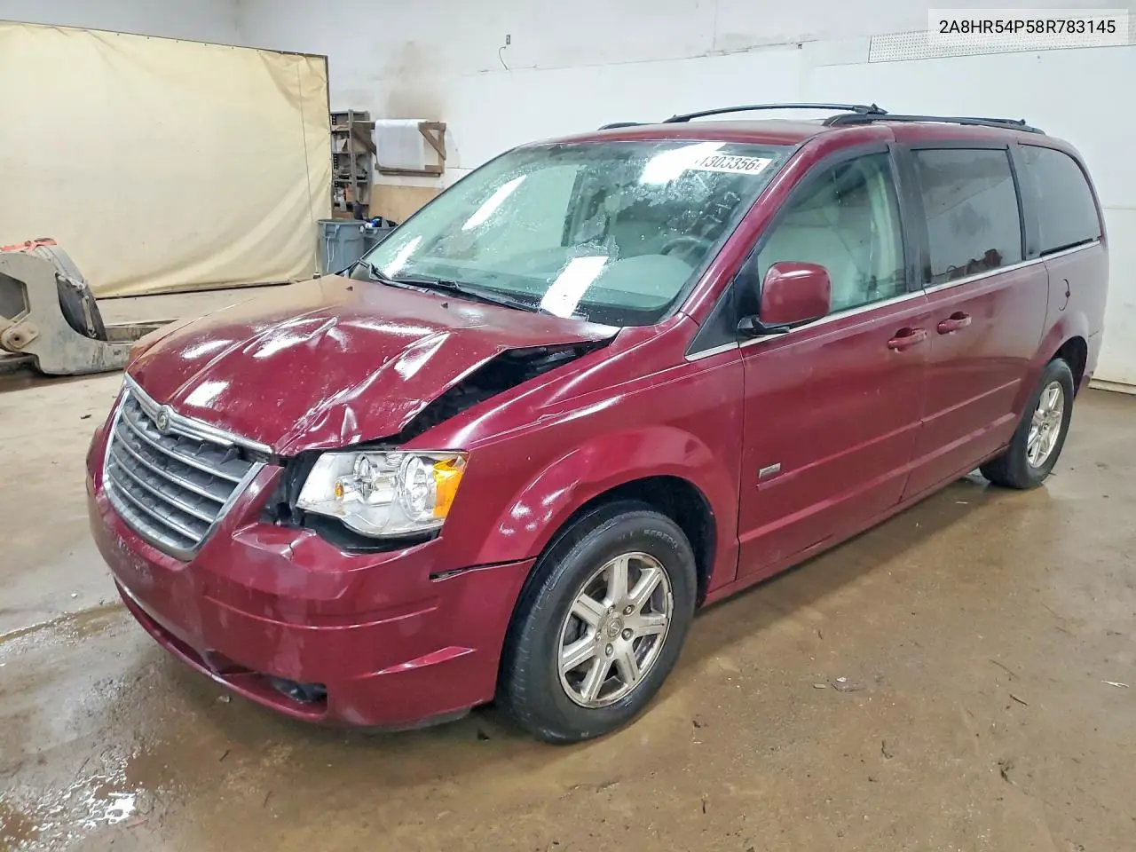 2008 Chrysler Town & Country Touring VIN: 2A8HR54P58R783145 Lot: 61303356