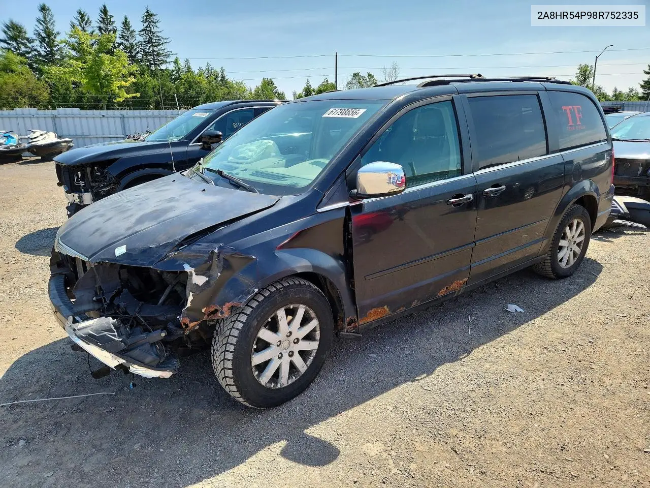2008 Chrysler Town & Country Touring VIN: 2A8HR54P98R752335 Lot: 61798656