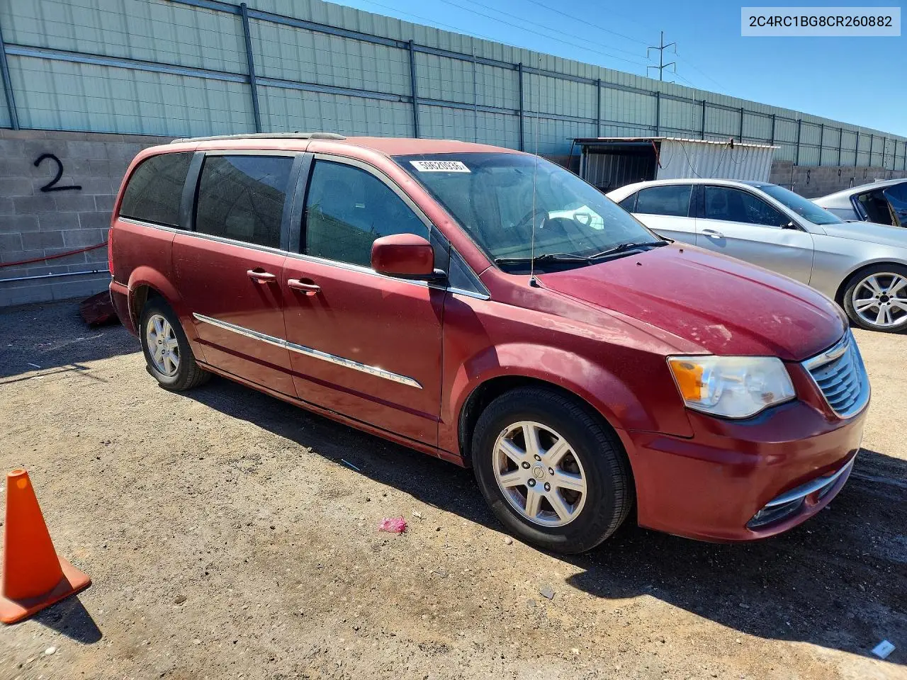 2C4RC1BG8CR260882 2012 Chrysler Town & Country Touring