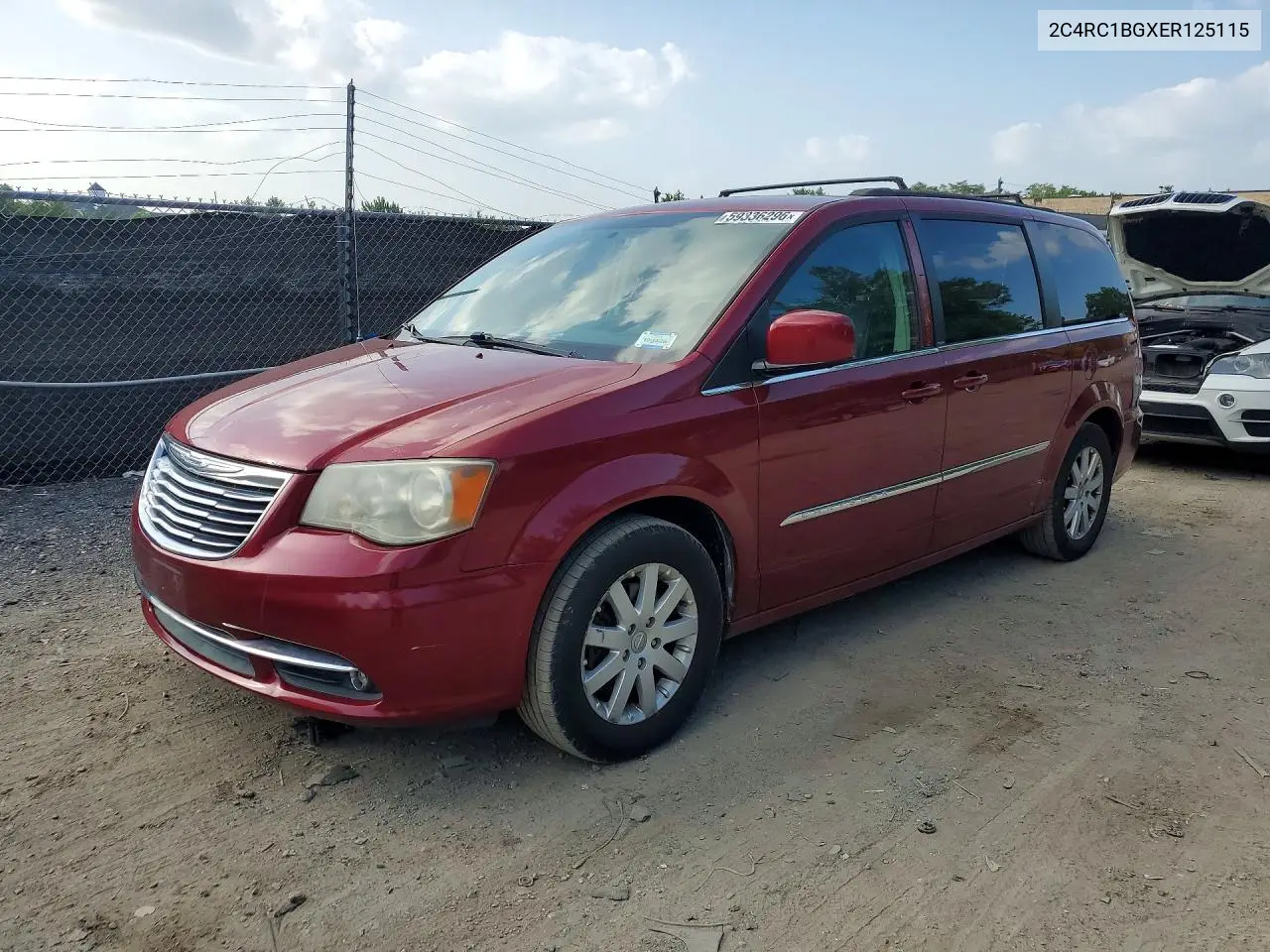 2014 Chrysler Town & Country Touring VIN: 2C4RC1BGXER125115 Lot: 59336296