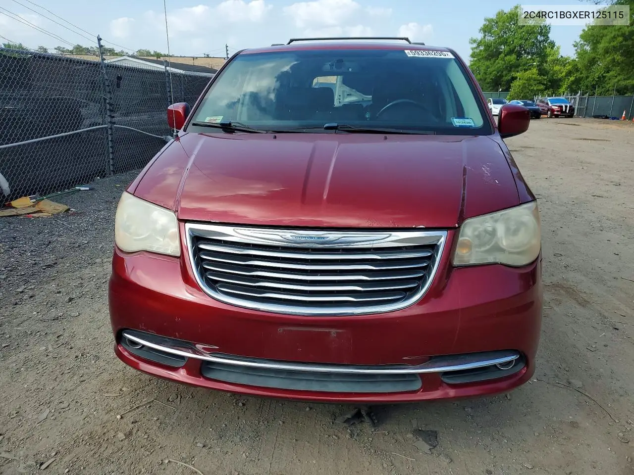 2014 Chrysler Town & Country Touring VIN: 2C4RC1BGXER125115 Lot: 59336296