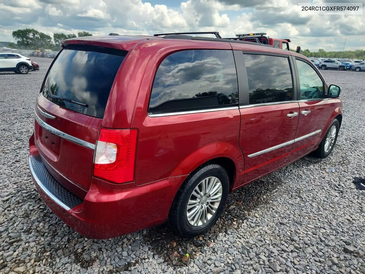 2015 Chrysler Town & Country Touring L VIN: 2C4RC1CGXFR574097 Lot: 62294106