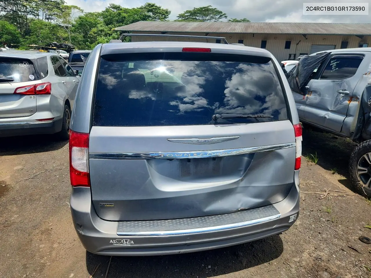 2016 Chrysler Town & Country Touring VIN: 2C4RC1BG1GR173590 Lot: 55208746