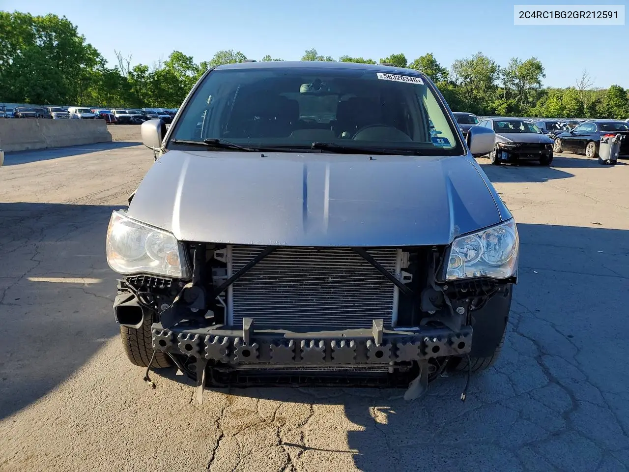 2016 Chrysler Town & Country Touring VIN: 2C4RC1BG2GR212591 Lot: 56320346