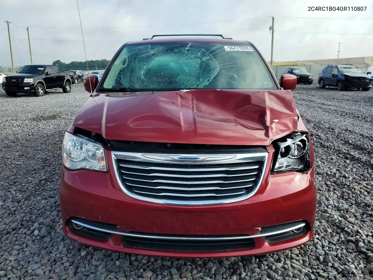 2016 Chrysler Town & Country Touring VIN: 2C4RC1BG4GR110807 Lot: 56411936