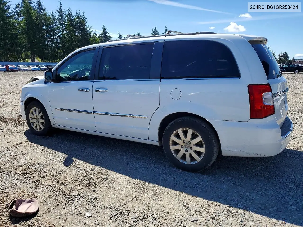 2016 Chrysler Town & Country Touring VIN: 2C4RC1BG1GR253424 Lot: 57049716