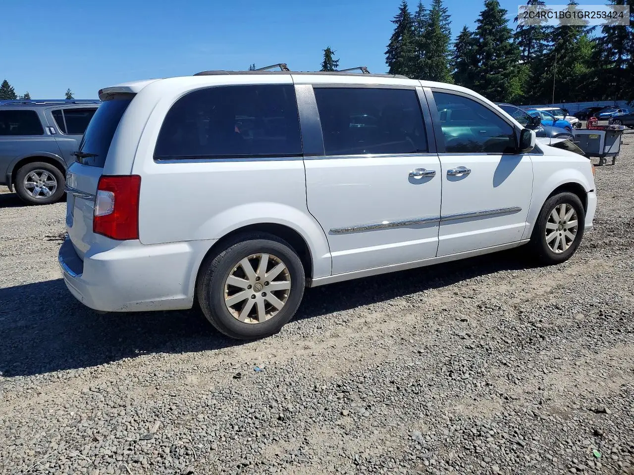 2016 Chrysler Town & Country Touring VIN: 2C4RC1BG1GR253424 Lot: 57049716