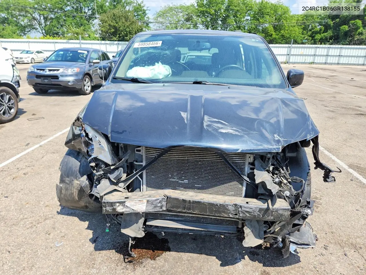 2016 Chrysler Town & Country Touring VIN: 2C4RC1BG6GR138155 Lot: 59858466