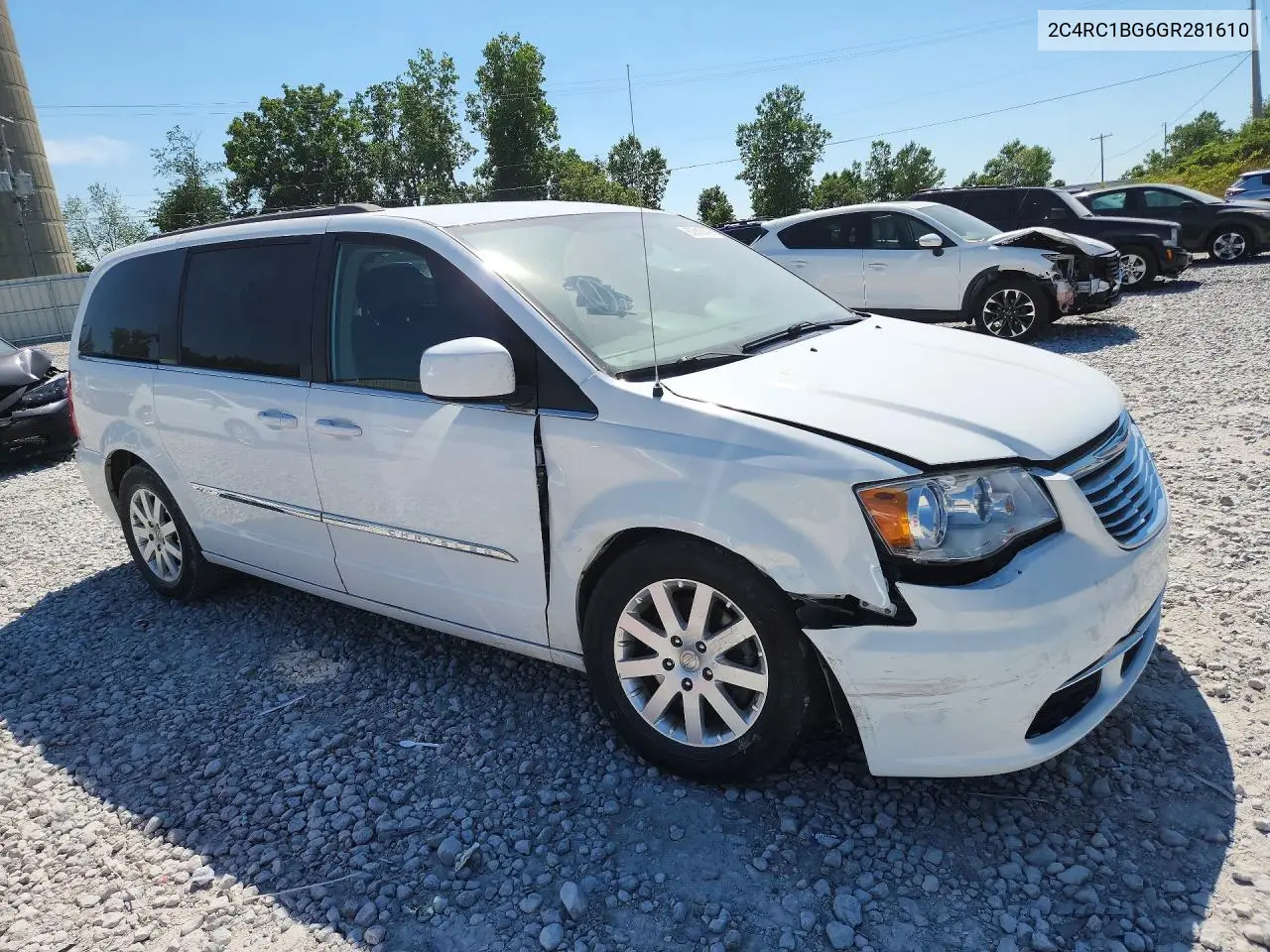 2016 Chrysler Town & Country Touring VIN: 2C4RC1BG6GR281610 Lot: 60017476