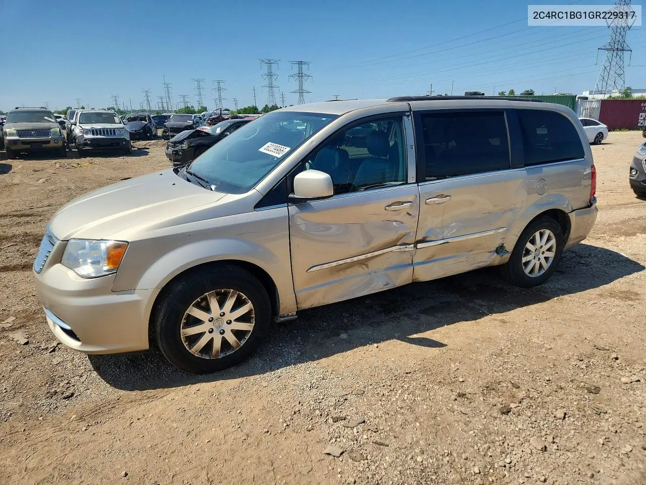 2016 Chrysler Town & Country Touring VIN: 2C4RC1BG1GR229317 Lot: 60239966
