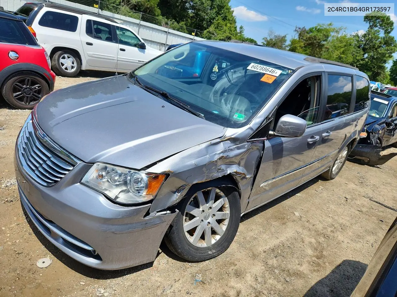 2016 Chrysler Town & Country Touring VIN: 2C4RC1BG4GR173597 Lot: 60288646