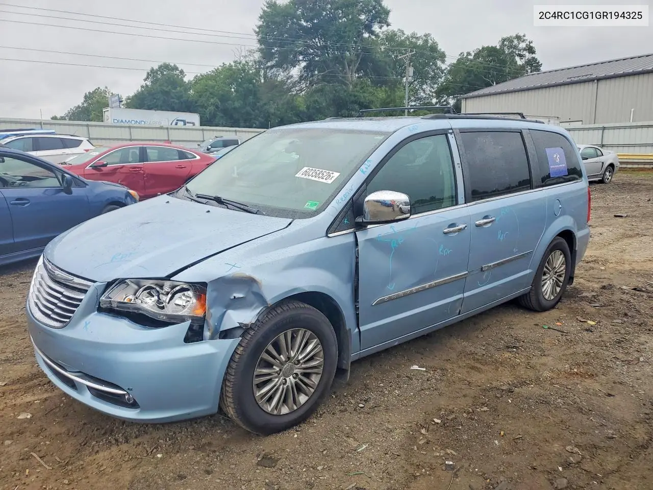 2016 Chrysler Town & Country Touring L VIN: 2C4RC1CG1GR194325 Lot: 60358526