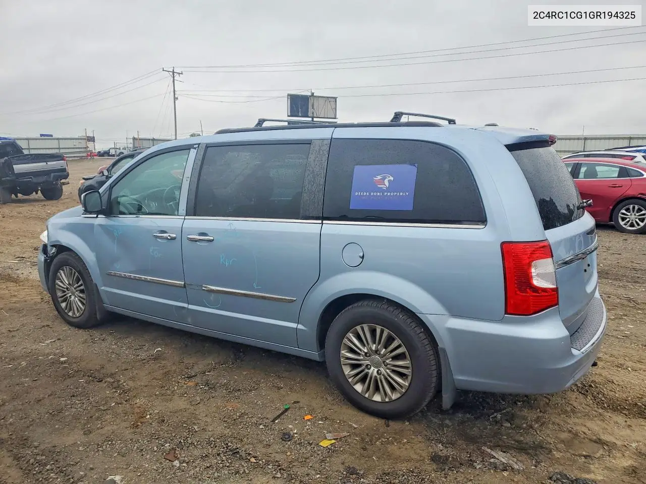 2016 Chrysler Town & Country Touring L VIN: 2C4RC1CG1GR194325 Lot: 60358526