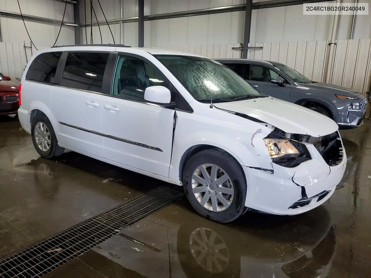 2016 Chrysler Town & Country Touring VIN: 2C4RC1BG2GR240049 Lot: 60624486