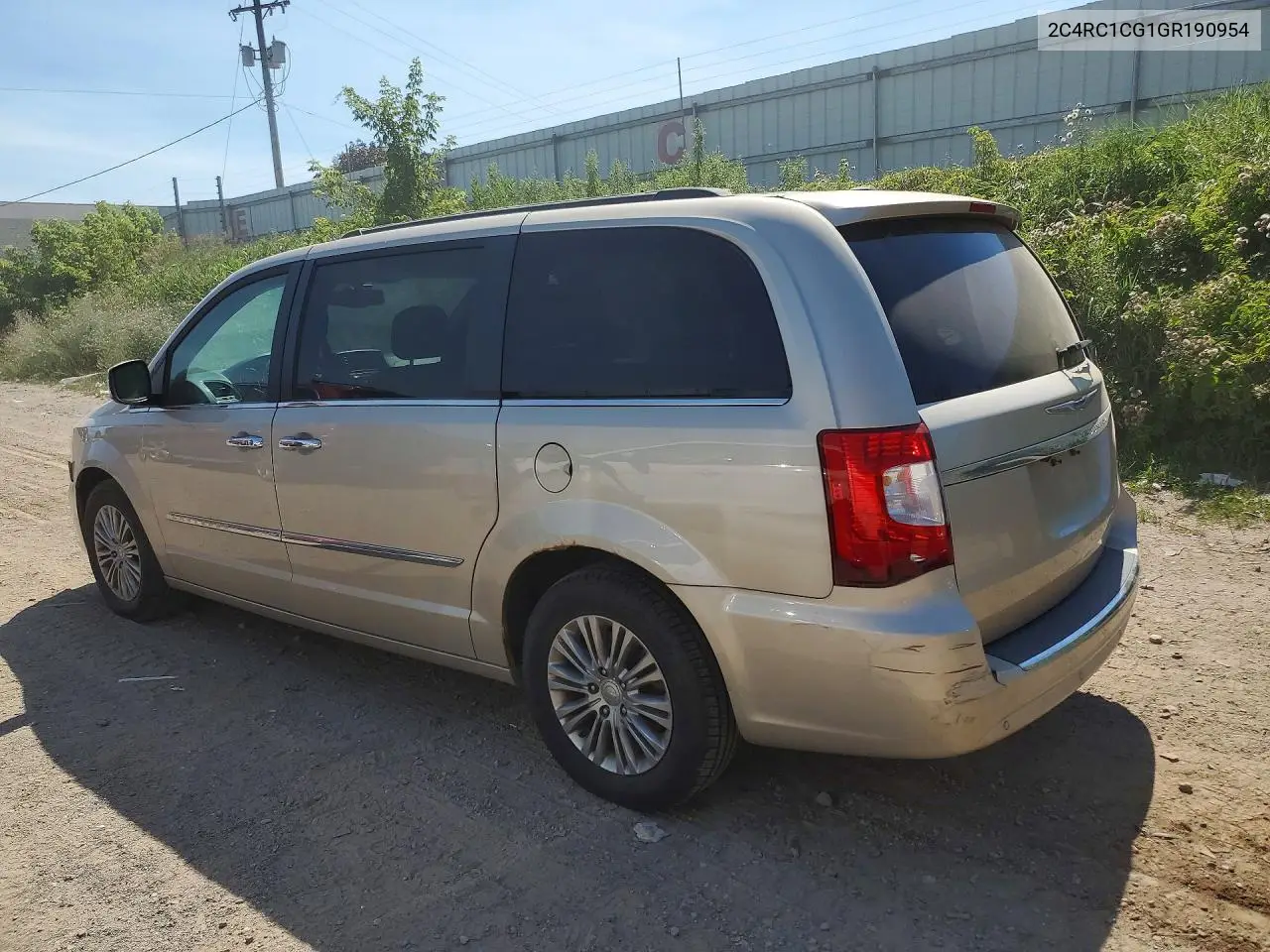 2016 Chrysler Town & Country Touring L VIN: 2C4RC1CG1GR190954 Lot: 60958676