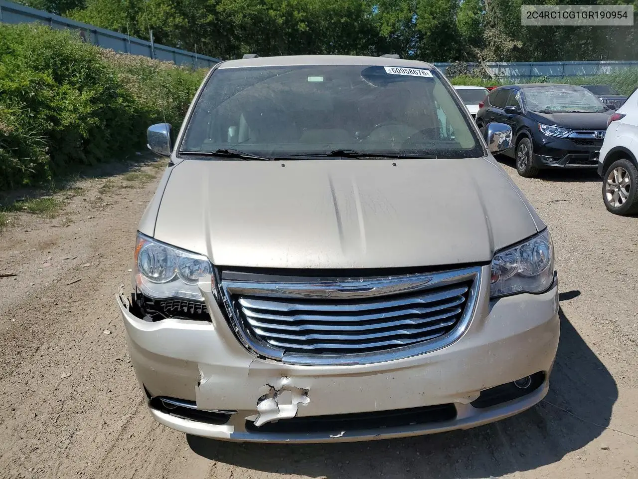 2016 Chrysler Town & Country Touring L VIN: 2C4RC1CG1GR190954 Lot: 60958676