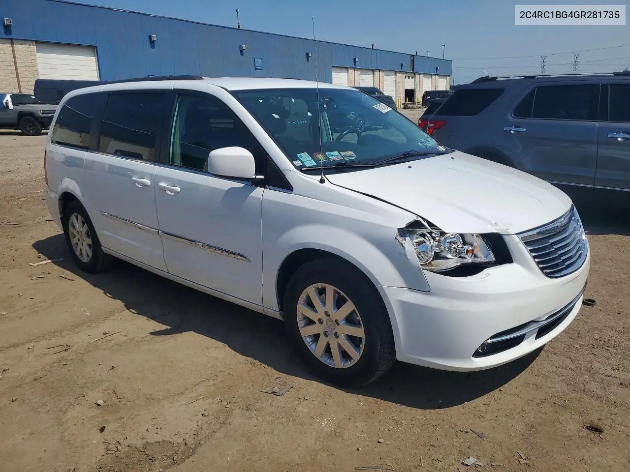 2016 Chrysler Town & Country Touring VIN: 2C4RC1BG4GR281735 Lot: 61021766