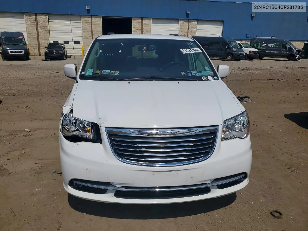 2016 Chrysler Town & Country Touring VIN: 2C4RC1BG4GR281735 Lot: 61021766