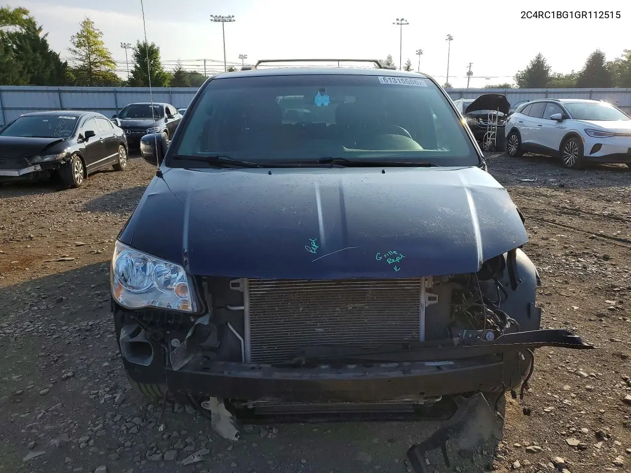 2016 Chrysler Town & Country Touring VIN: 2C4RC1BG1GR112515 Lot: 61315586