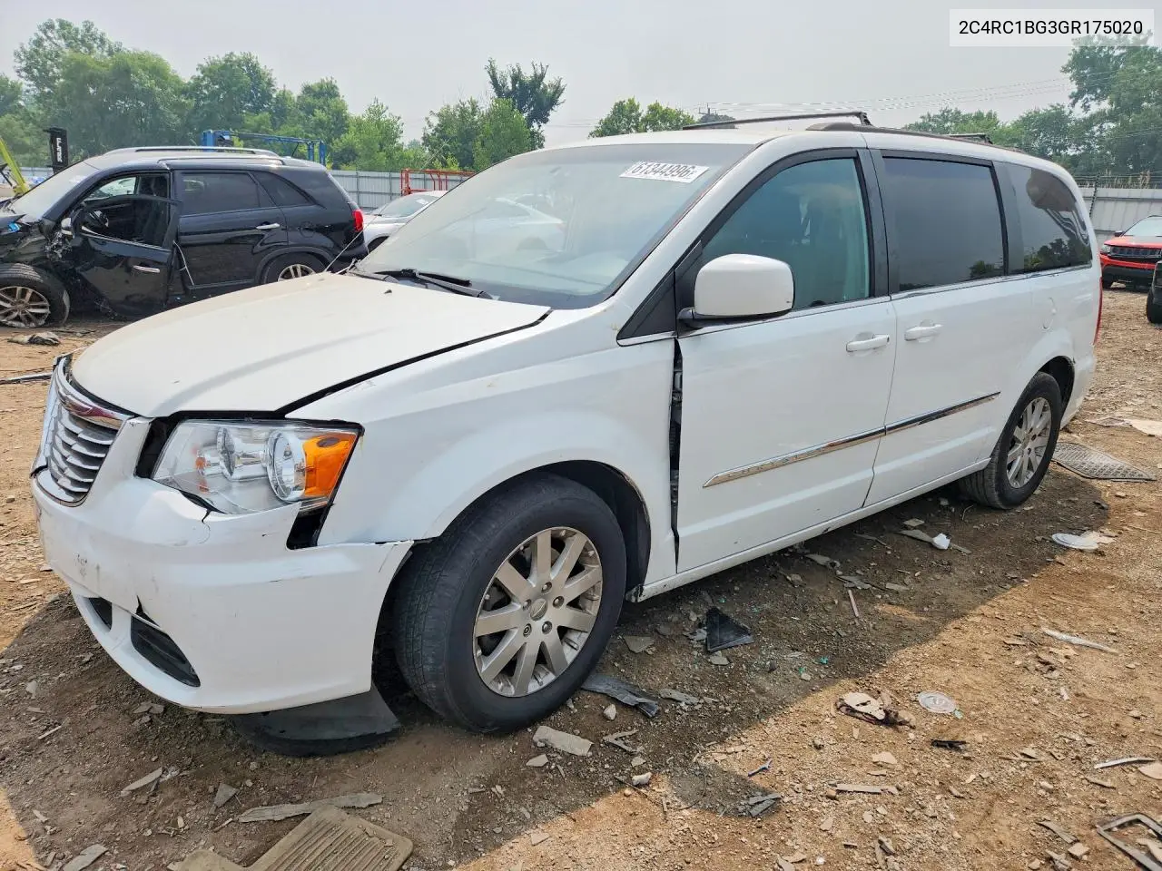 2016 Chrysler Town & Country Touring VIN: 2C4RC1BG3GR175020 Lot: 61344996