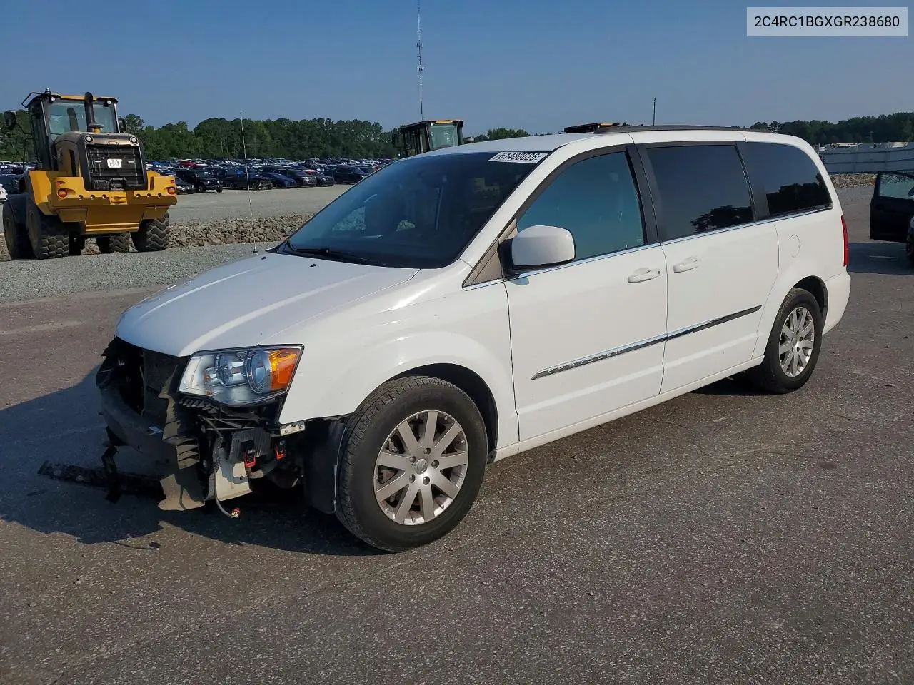 2016 Chrysler Town & Country Touring VIN: 2C4RC1BGXGR238680 Lot: 61488626