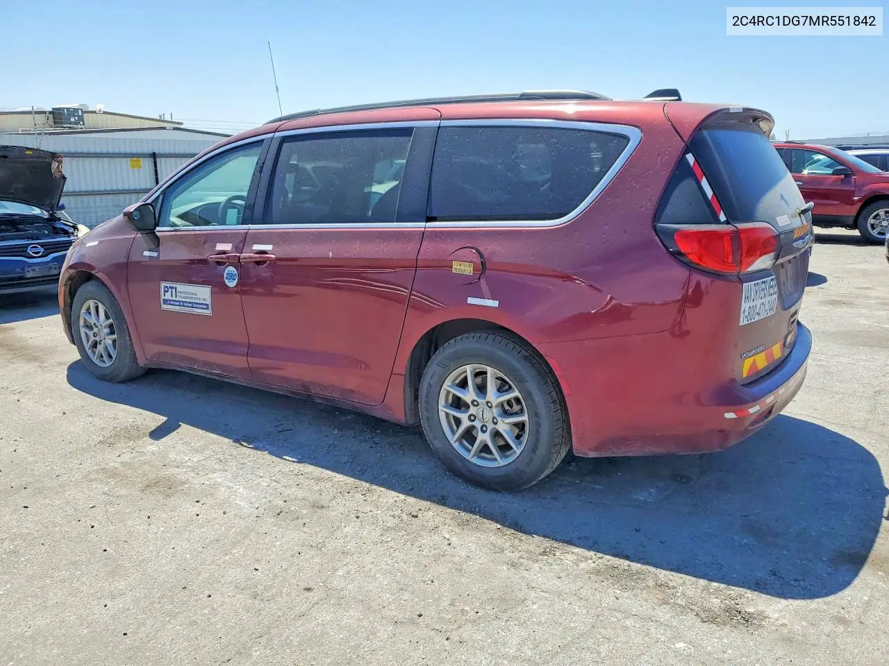2021 Chrysler Voyager Lxi VIN: 2C4RC1DG7MR551842 Lot: 55070346