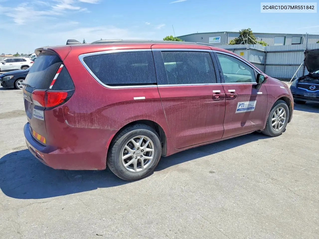 2021 Chrysler Voyager Lxi VIN: 2C4RC1DG7MR551842 Lot: 55070346